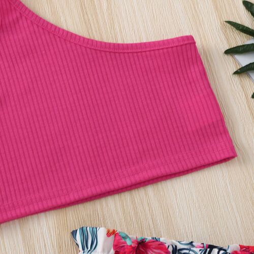 Fashion Toddler Baby Girl Summer Clothes Set One-Shoulder So