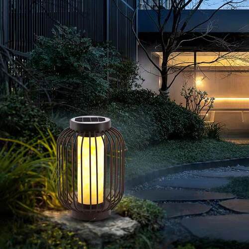 OUFULA Outdoor Modern Lawn Lamp Dolomite LED Vintage Lightin