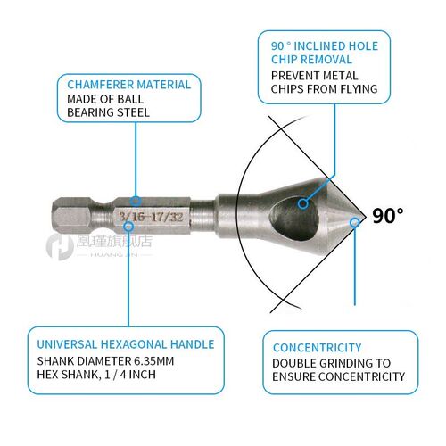 Countersink Bit Set Deburring Drill Bits Tapper Hole Cutter