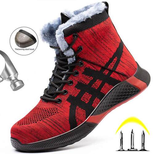 Safety Work Boots Men Winter Boots Indestructible Work Shoes