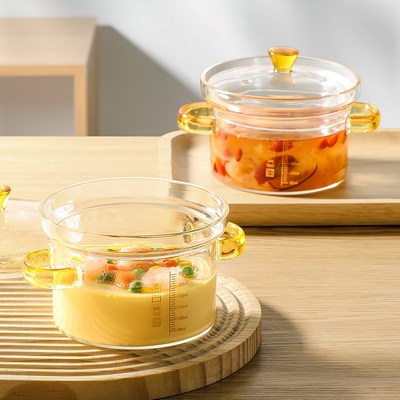 耳炖盅隔水炖家用高硼硅玻璃耐高温加深燕窝专用一人带盖汤盅杯