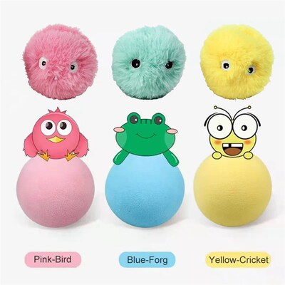 Smart Cat Toys Interactive Ball Plush Electric Catnip Traini