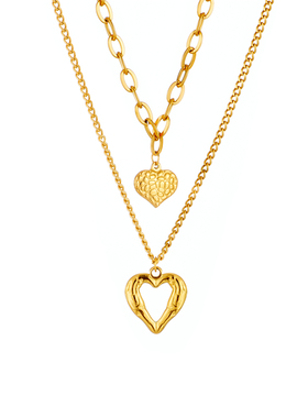 DIEYURO 316L Stainless Steel Small Uneven Folds 2 Love