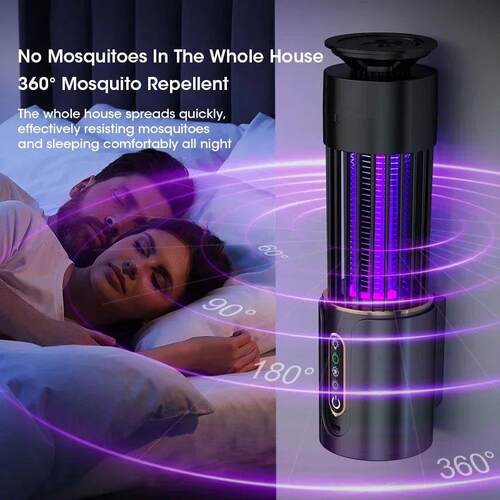 Mosquito Killer Lamp Insect Fly Trap Camping Lantern USB Tim