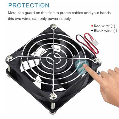 Aokin 80x80x25mm DC 5V 12V 24V Brushless Cooling Fan 2-Pin H