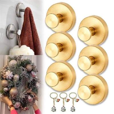 Traceless Hanging Suction Cup Hooks for Wreaths Bathroom