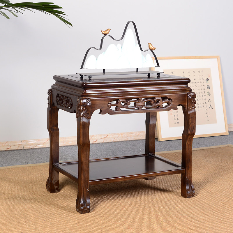 承重中式长方形茶几角几实木边桌沙发边几鱼缸架盆景奇石桌,住宅家具,茶几,淘宝优惠券,粉丝福利购,淘宝优惠卷