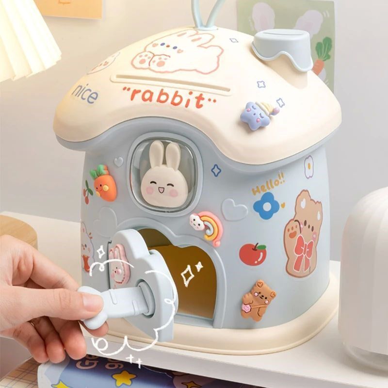 Kids Creative DIY Money Banking Toys Piggy Bank Money Saving - 实物图