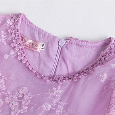 Summer Toddler Girls Lace Cake Dress Kids Sleeveless Floral