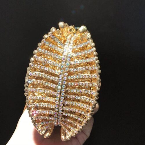 Women Diamonds Clutches Rhinestone Bag Flower Crystal Clutch
