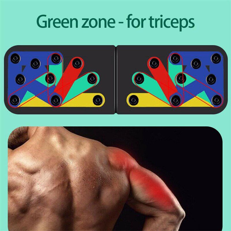 Folding Push Up Board Gym Home Fitness Exercise Equipment Bo图片
