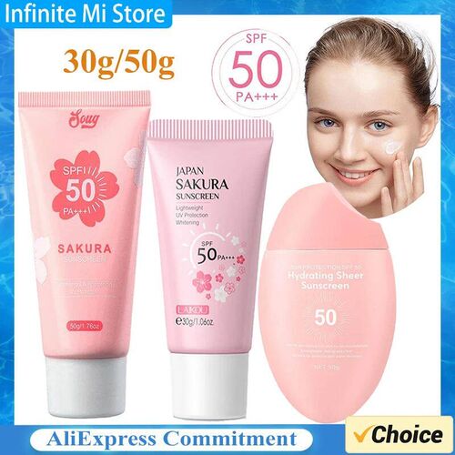 Facial Body Sakura Sunscreen Face Makeup Primer Sunblock Ski