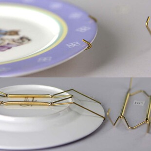 5 Sizes Wall Display Plate Dish Hangers Holder & Racks W Typ
