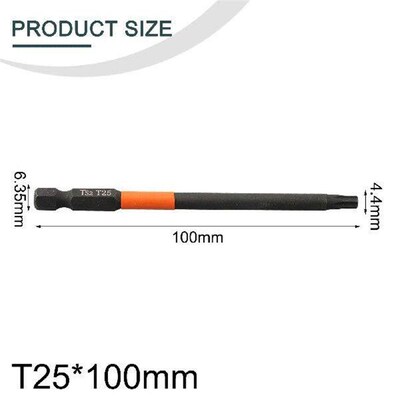 1/4 Hex Head Drill Bit 100mm Magnetic Torx Screwdriver