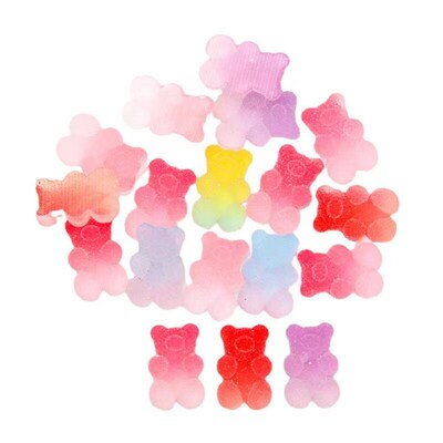 10pcs Simulation Soft Candy Bears Cute Charms For Pendant DI
