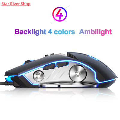 Pro Gaming Mouse 3200DPI Adjustable Silent Mouse Optical LED