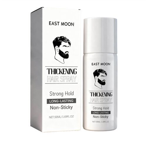 East Moon Mens Styling Hair Spray, No Rinse Volumizing, Sof