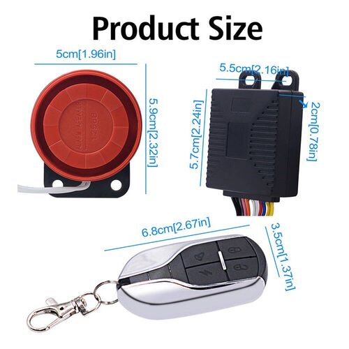 Motorcycle Bike Anti-Theft Alarm Wireless Remote Control Bic