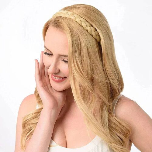 Hair Bands Girls Retro Non-slip Wig Twist Headband Women Fis