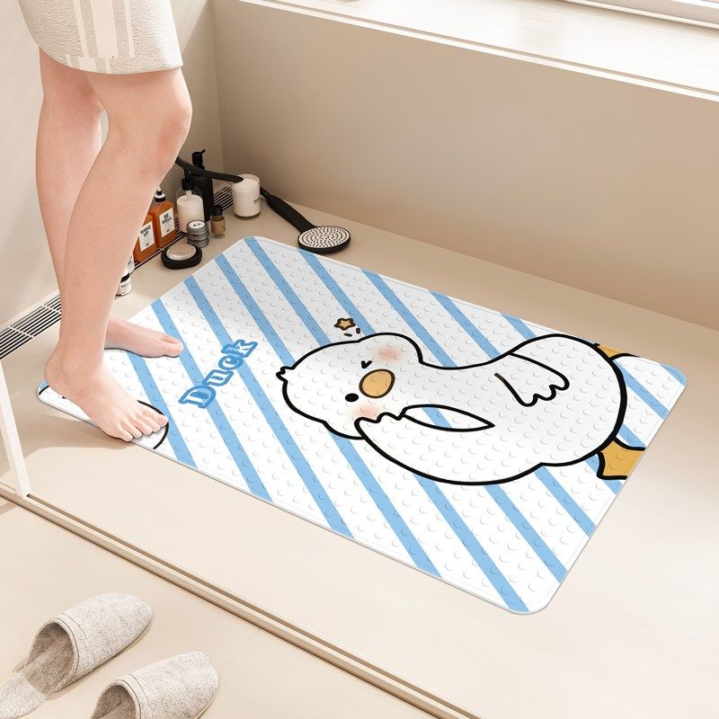 扁嘴鸭浴室地垫淋浴房卫生间儿童洗澡吸盘防滑垫子搓脚脚地垫,家庭/个人清洁工具,地垫,淘宝优惠券,粉丝福利购,淘宝优惠卷