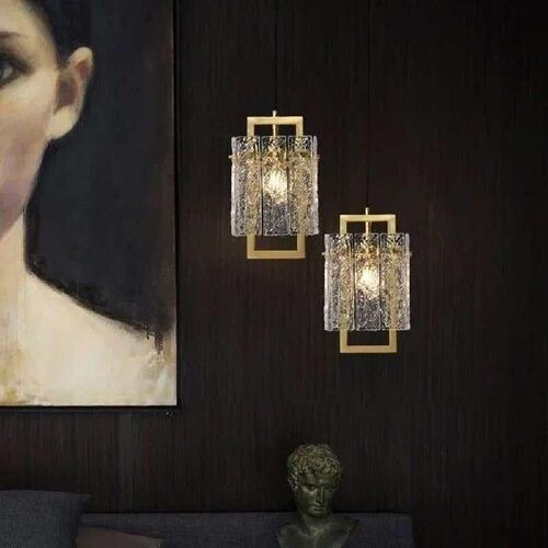 Modern America Style Copper Bedside Hotel Glass Adjustable