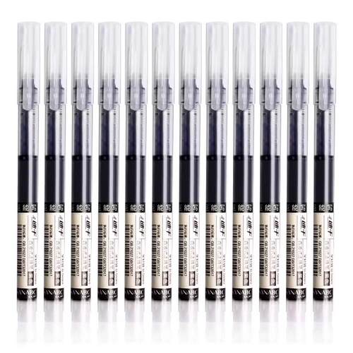 10Pcs/set High Quality Needle Type Gel Pens Straight Liquid
