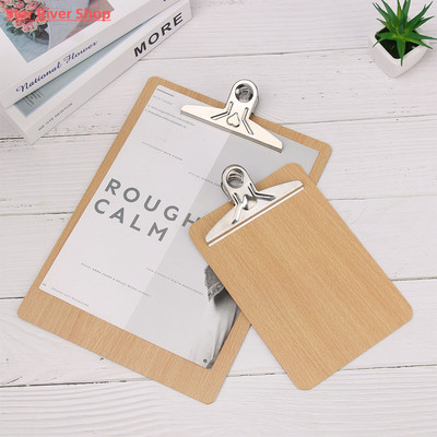 Wooden Clipboard A4 A5 Wood Clips Writing Sheet Pad Note Boa