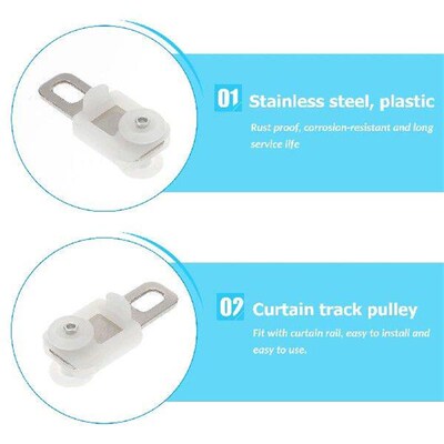 Curtain Pulley Practical Roller Track Heavy Duty Glider