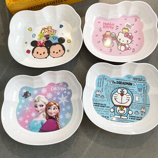 水果盘家用客厅儿童餐具卡通不规则水果沙拉碗盘家用装2023新款
