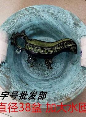仿古青铜器匜古代洗手器 青铜器烟灰缸 汉代婚礼道具 觚摆件