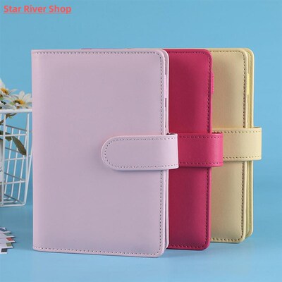 1 Set Budget Book Loose Leaf Multi-use Faux Leather Money Sa