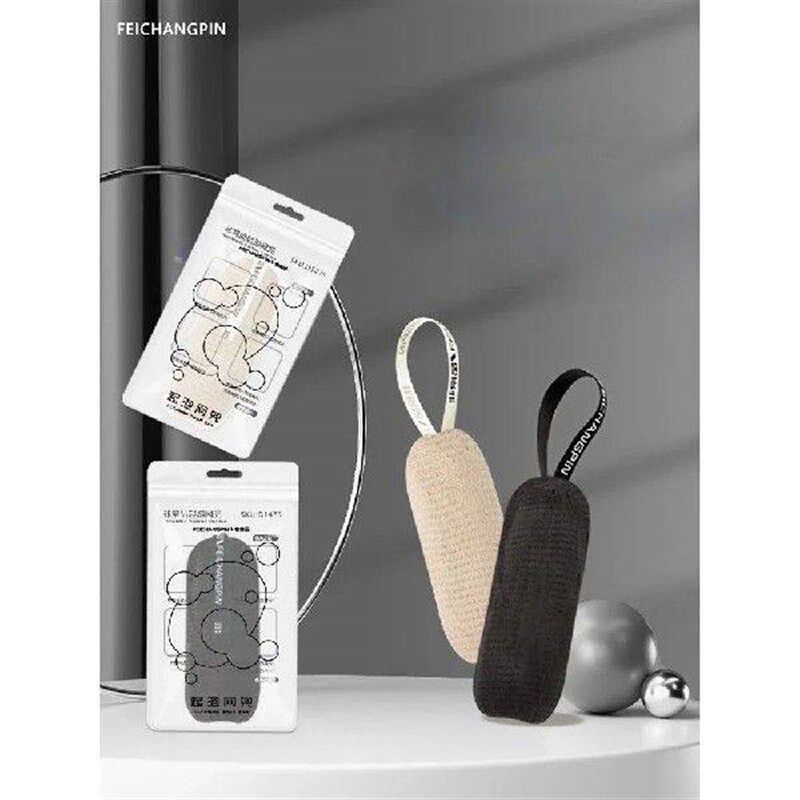 2 Pcs 4-Layer Foaming Net Bag Soap Foaming Sponge Handmade - 实物图