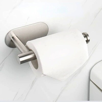No Punching Wall Mounted Toilet Paper Holder Rustproof Antic