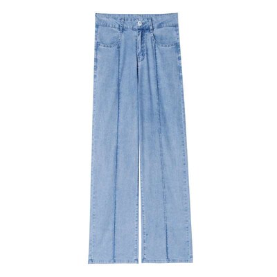 Tencel Jeans Womens Spring and Summer Thin New Slimming Str