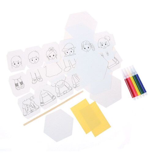 DIY Colorful Pom Poms for Kids High Elastic Mixed Color Fluf