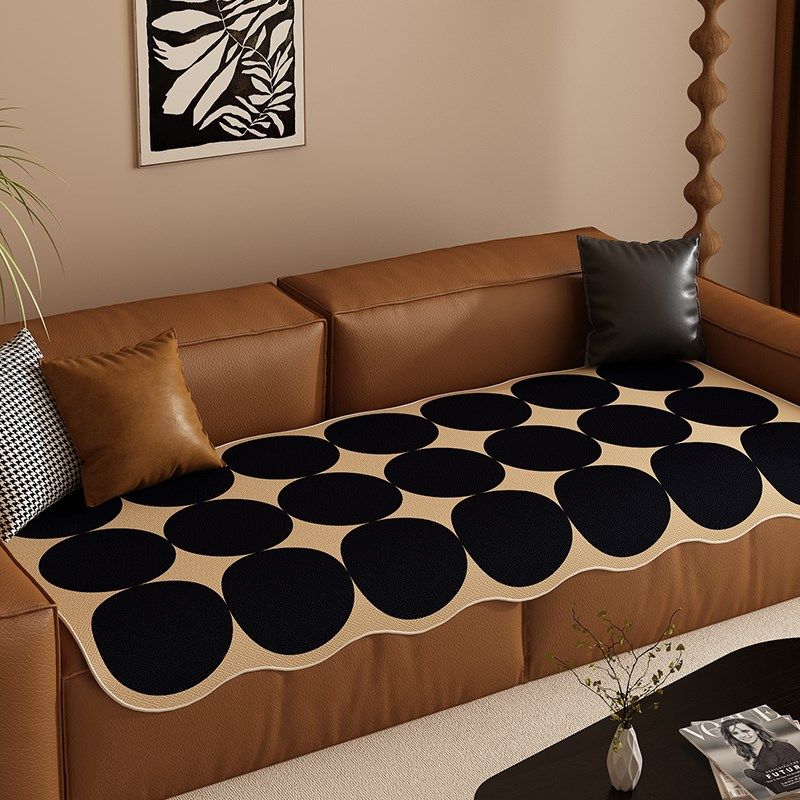 四季通用沙发垫毛绒秋天异形复古高级感盖布垫防滑透气直排一片式,居家布艺,沙发垫,淘宝优惠券,粉丝福利购,淘宝优惠卷