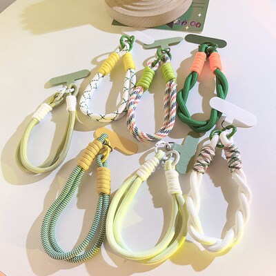 Mobile phone lanyard braided wrist strap Short bracelet brac