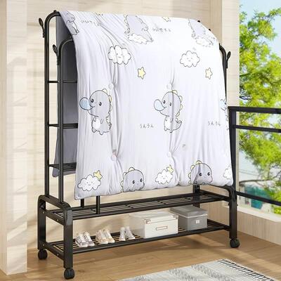 clothes drying rack fold laundry garment dryer hanger 杆衣架