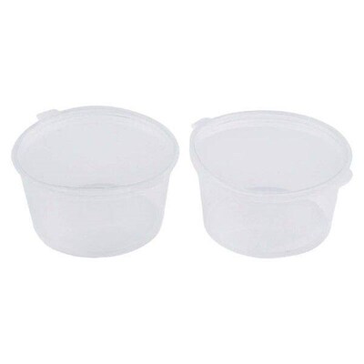 Disposable Sauce Box Dips Holder Packaging Plastic Round