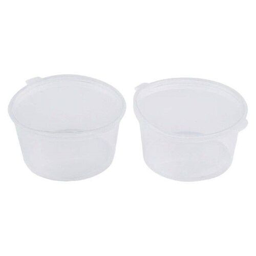 Disposable Sauce Box Dips Holder Packaging Plastic Round
