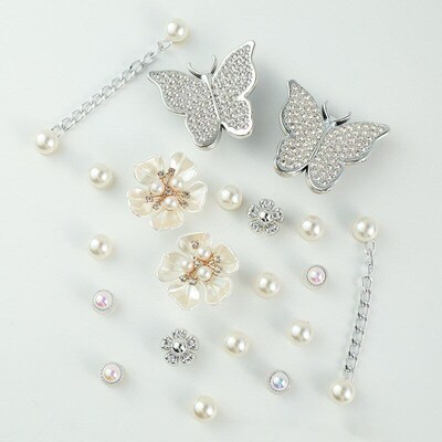 20 Pcs/Shoe Buckle Assembly Embellished Shoe Flower Shoe Buc