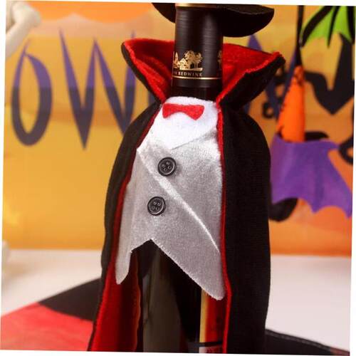 2pcs Halloween wine bottle set Red wine bottle decoration