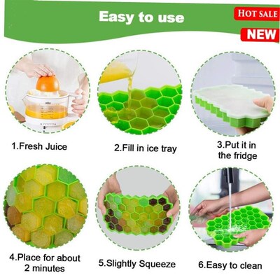 Ice Cube Maker Silicones Ice Mould Honeycomb Ice Cube Tray 1