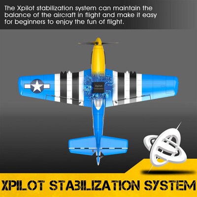Volantex RC Planes for Adults,P-51 RTF RC Airplane,One-Key A