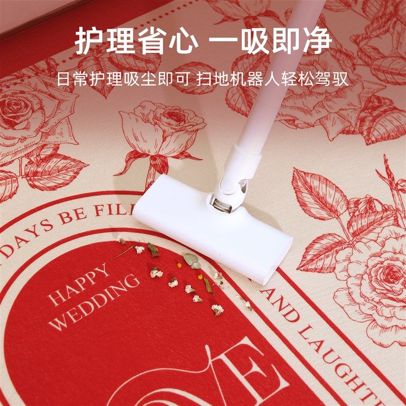 卧室地毯床边毯结婚202新款耐脏加厚房间长条床尾毯满铺防滑地垫,居家布艺,床边毯,淘宝优惠券,粉丝福利购,淘宝优惠卷