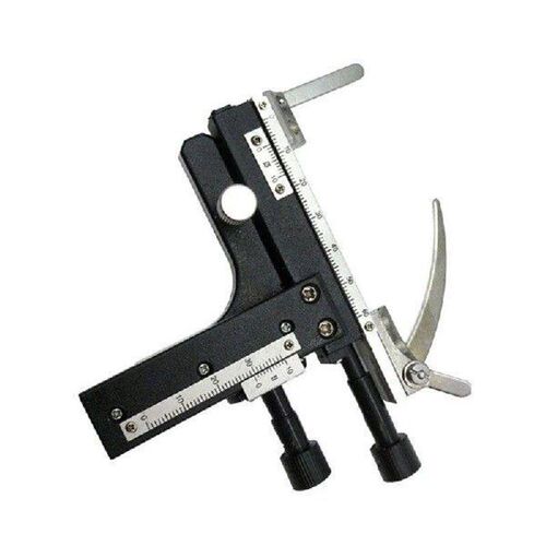 0-60mm Scale Microscopio Movable Measuring Ruler Biological