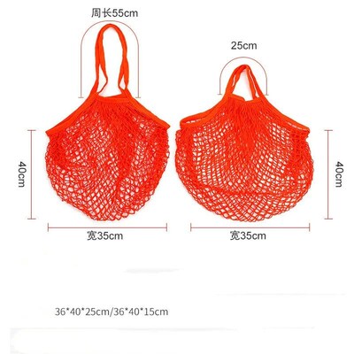 Reusable shopping bag tote bag fruit and vegetable storage e