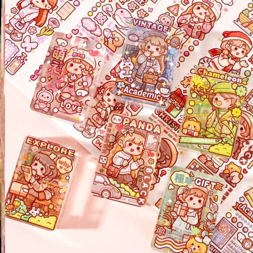 Small potato new tape hand tent set whole roll胶带手账