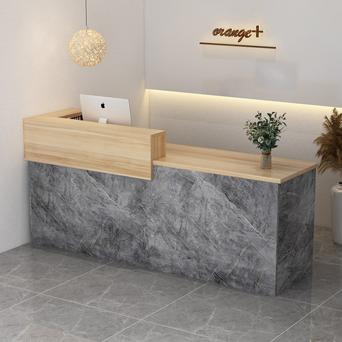 现代简约前台接待台小型柜台美容店咨询台超市便利店吧台收银台