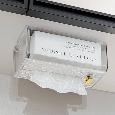 Multipurpose Tissue Box Transparent Rectangular Tissue Stora